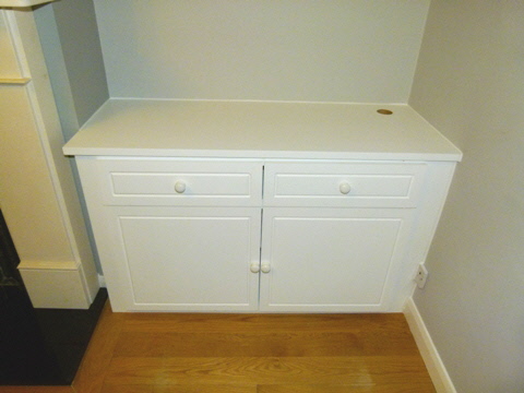 fitted alcove media cabinets