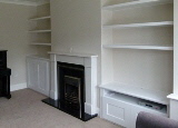 fitted victorian alcove cabinets