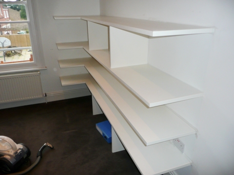 home office cabinets and 

shelving installations